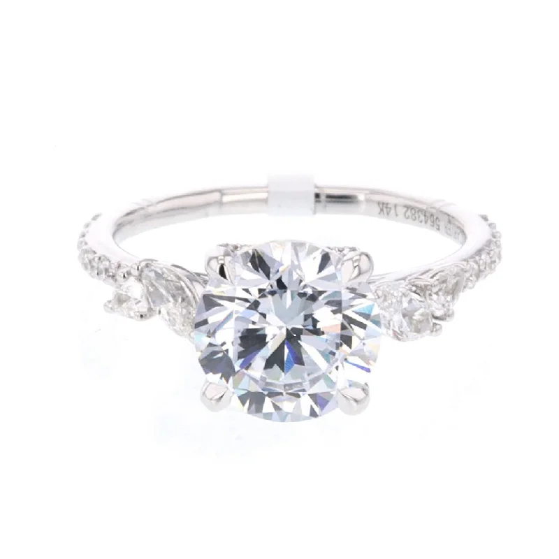 0.63 ctw Diamond Hidden Halo Engagement Ring