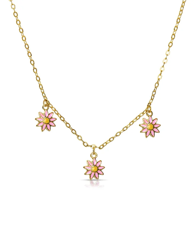 Flowers Dangle Necklace