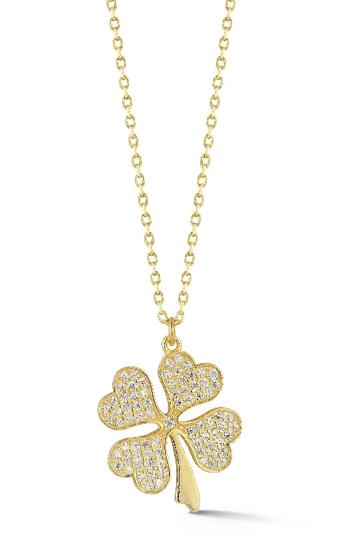 CZ Clover Necklace