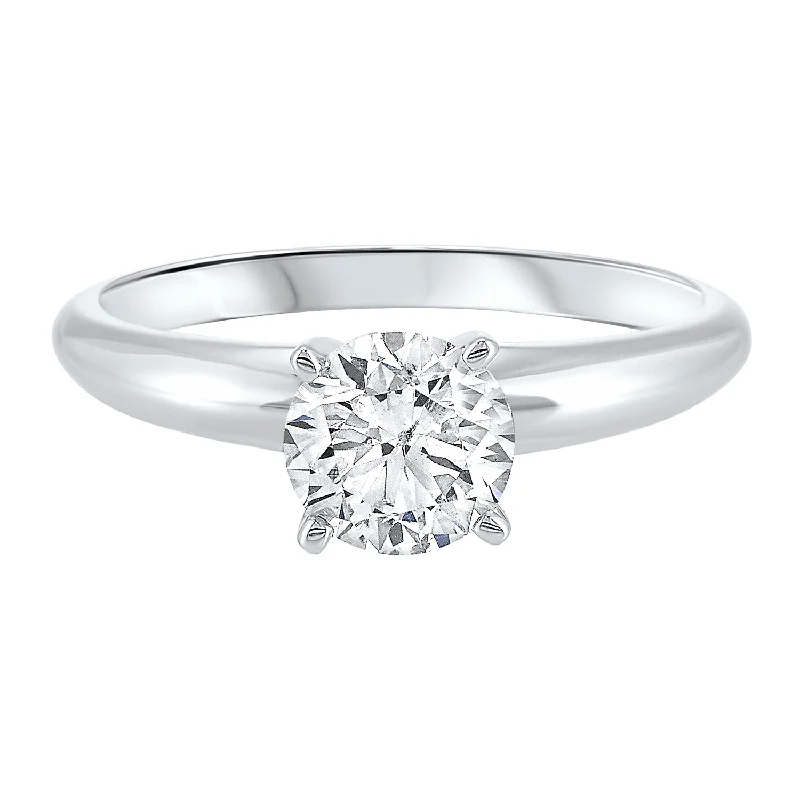 Solitaire Engagement Ring with Round Lab Created Diamond- 1.50 ct.