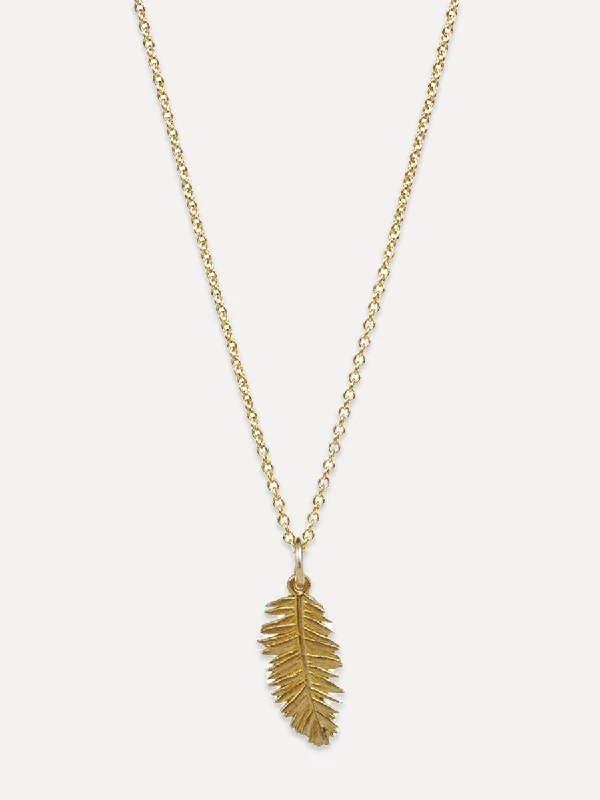 Redwood Leaf Necklace "strength in the sacred"