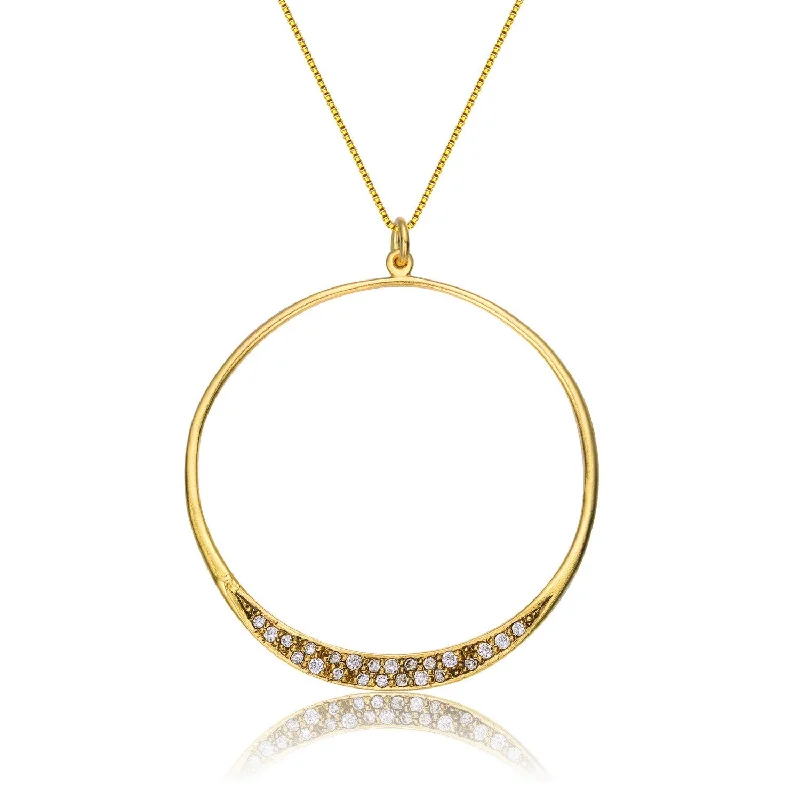 Triomphe Maxi Halo Golden Necklace