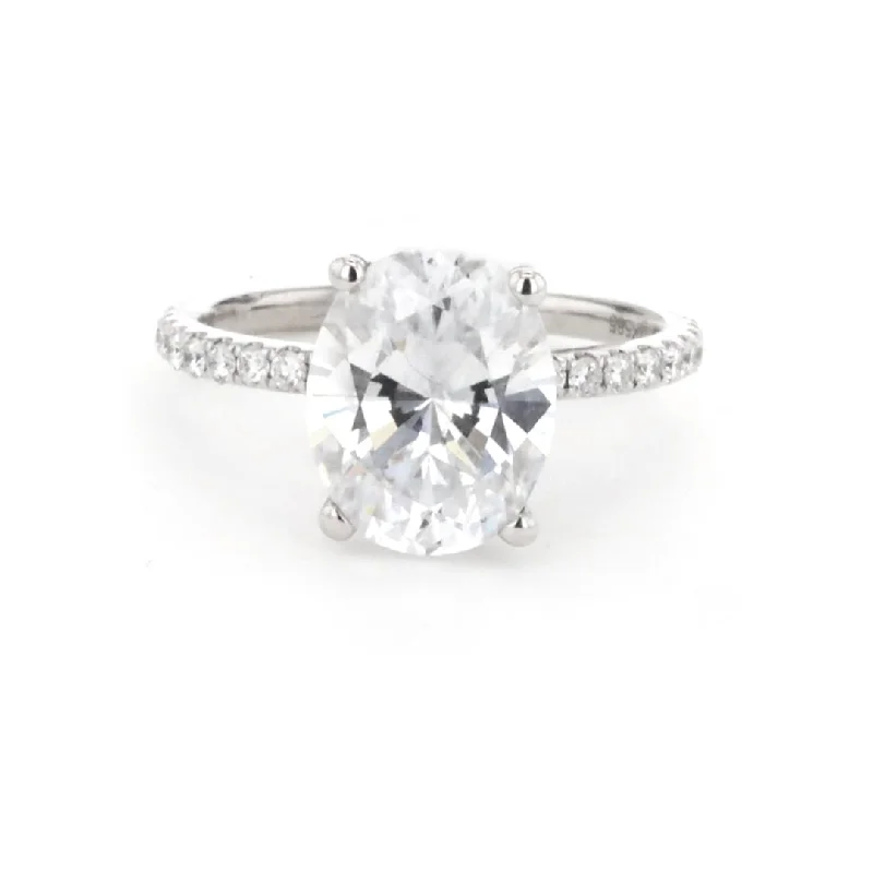 0.23 ctw Diamond Hidden Halo Engagement Ring