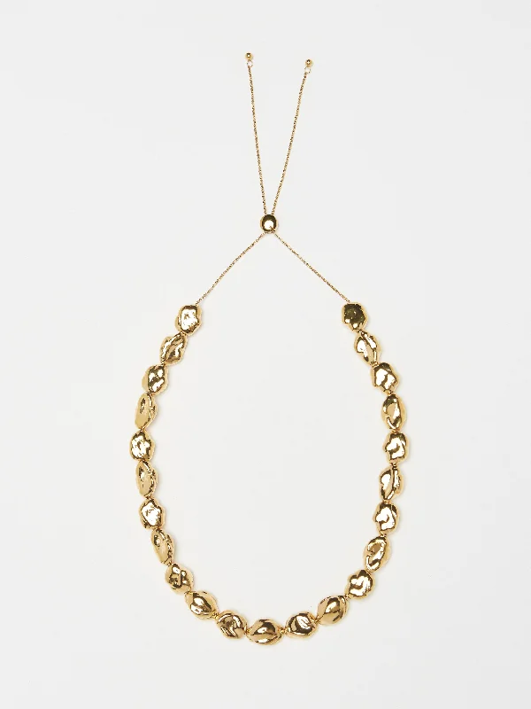 Gold Pearl Necklace