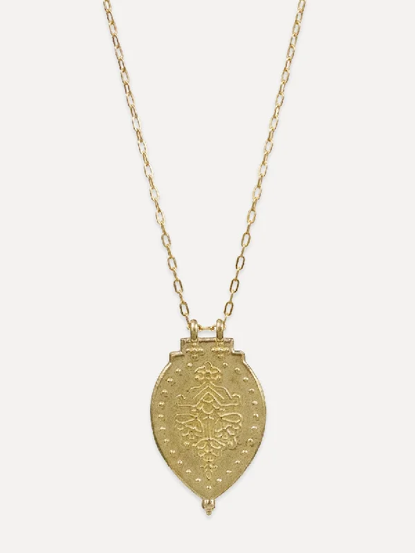 Laxmi Shield Necklace "good fortune & abundance"