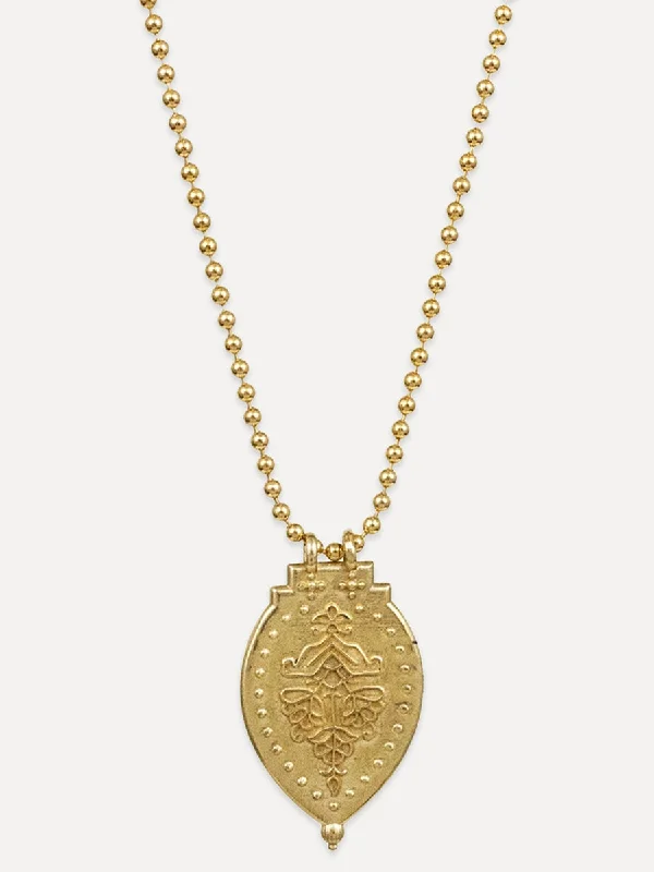 Laxmi Shield Necklace "good fortune & abundance"