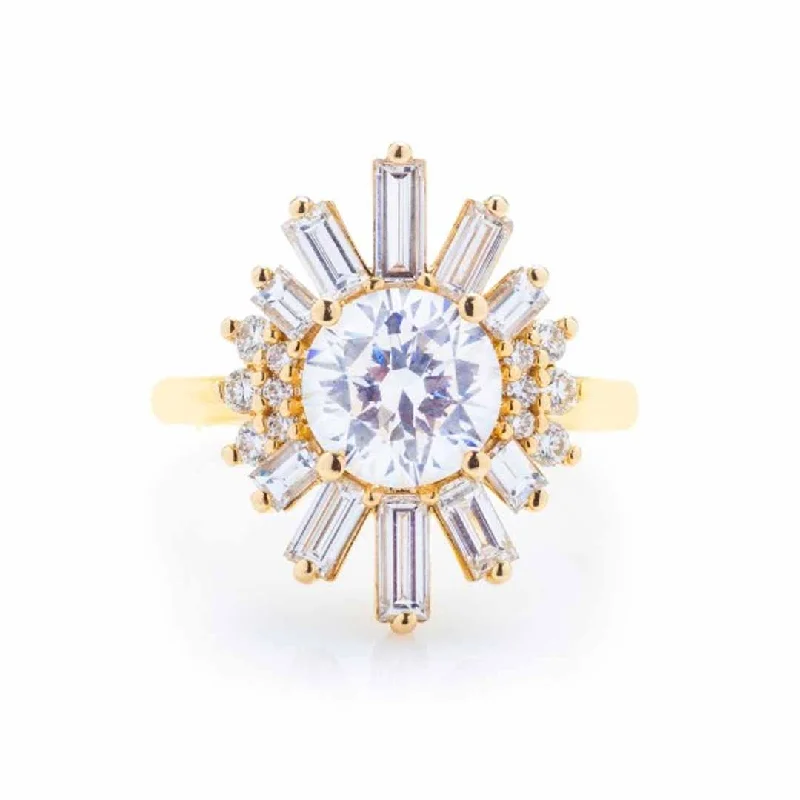 1.54 ctw Diamond Halo Engagement Ring