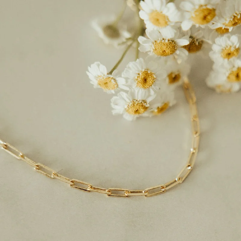 Madeline Gold Filled Paperclip Necklace