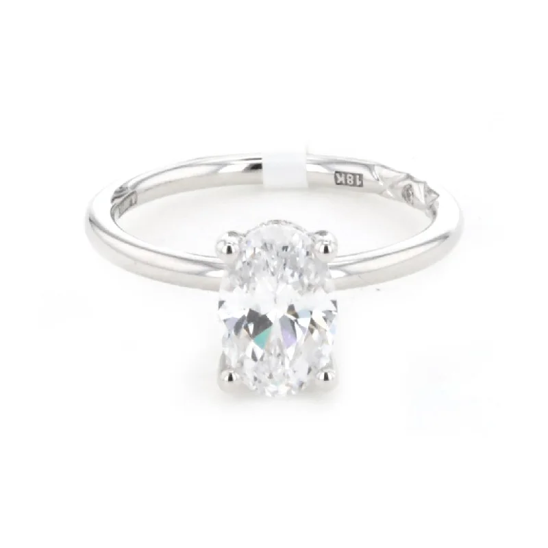 0.08 ctw Diamond Hidden Halo Engagement Ring